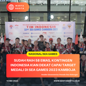 Sudah Raih 58 Emas, Kontingen Indonesia Kian Dekat Capai Target Medali Di SEA Games 2023 Kamboja
