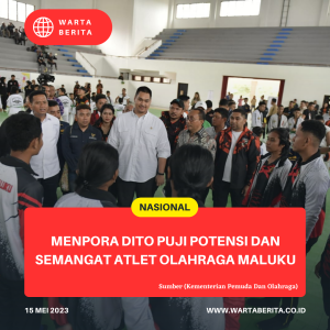 Menpora Dito Puji Potensi dan Semangat Atlet Olahraga Maluku