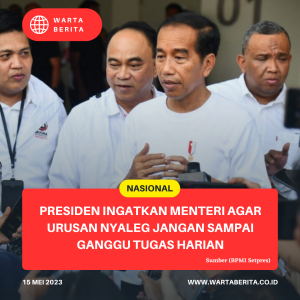 Presiden Ingatkan Menteri Agar Urusan Nyaleg Jangan Sampai Ganggu Tugas Harian