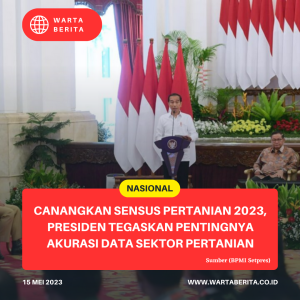 Canangkan Sensus Pertanian 2023, Presiden Tegaskan Pentingnya Akurasi Data Sektor Pertanian