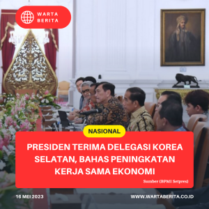 Presiden Terima Delegasi Korea Selatan, Bahas Peningkatan Kerja Sama Ekonomi