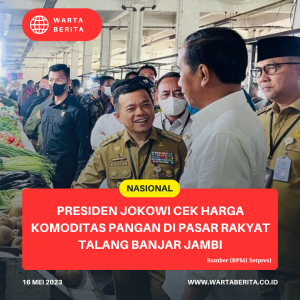 Presiden Jokowi Cek Harga Komoditas Pangan Di Pasar Rakyat Talang Banjar Jambi