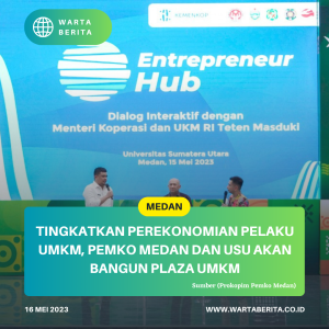 Tingkatkan Perekonomian Pelaku UMKM, Pemko Medan Dan USU Akan Bangun Plaza UMKM