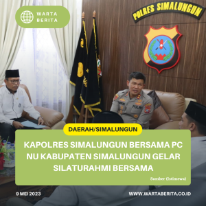 Kapolres Simalungun Bersama PC NU Kabupaten Simalungun Gelar Silaturahmi Bersama