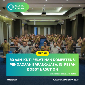 60 ASN Ikuti Pelatihan Kompetensi Pengadaan Barang/Jasa, Ini Pesan Bobby Nasution