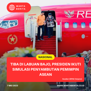 Tiba Di Labuan Bajo, Presiden Ikuti Simulasi Penyambutan Pemimpin ASEAN