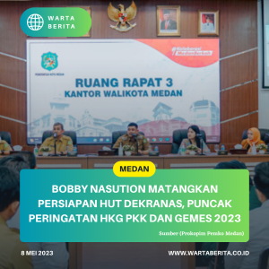 Bobby Nasution Matangkan Persiapan HUT Dekranas, Puncak Peringatan HKG PKK Dan Gemes 2023
