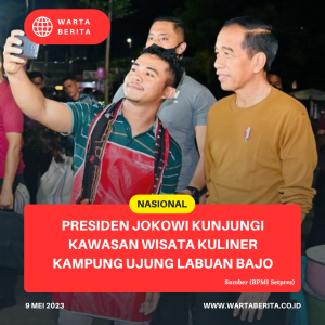 Presiden Jokowi Kunjungi Kawasan Wisata Kuliner Kampung Ujung Labuan Bajo