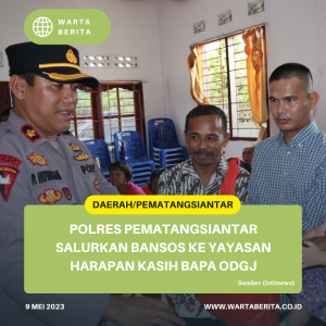 Polres Pematangsiantar Salurkan Bansos Ke Yayasan Harapan Kasih Bapa ODGJ