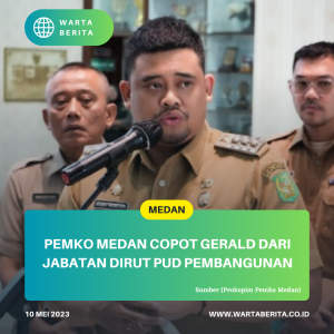 Pemko Medan Copot Gerald Dari Jabatan Dirut PUD Pembangunan