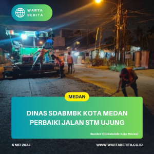 Dinas SDABMBK Kota Medan Perbaiki Jalan STM Ujung