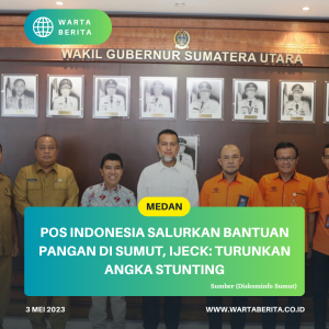 Pos Indonesia Salurkan Bantuan Pangan Di Sumut, Ijeck: Turunkan Angka Stunting