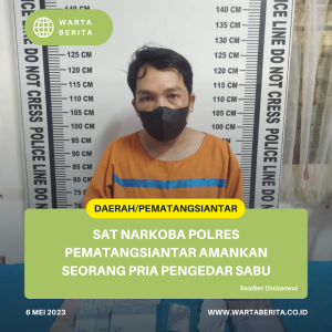 Sat Narkoba Polres Pematangsiantar Amankan Seorang Pria Pengedar Sabu