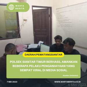 Polsek Siantar Timur Berhasil Amankan Beberapa Pelaku Penganiayaan Yang Sempat Viral Di Media Sosial