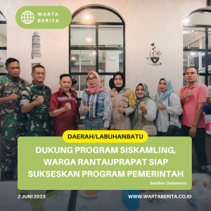 Dukung Program Siskamling, Warga Rantauprapat Siap Sukseskan Program Pemerintah