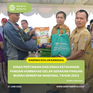 Dinas Pertanian dan Dinas Ketahanan Pangan Humbahas Gelar Gerakan Pangan Murah Serentak Nasional Tahun 2023