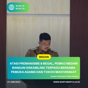 Atasi Premanisme & Begal, Pemko Medan Bangun Siskamling Terpadu Bersama Pemuka Agama dan Tokoh Masyarakat