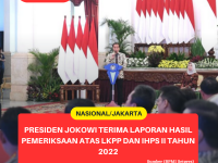 Presiden Jokowi Terima Laporan Hasil Pemeriksaan atas LKPP dan IHPS II Tahun 2022