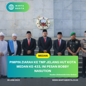 Pimpin Ziarah Ke TMP Jelang HUT Kota Medan Ke-433, Ini Pesan Bobby Nasution