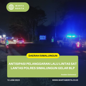 Antisipasi Pelanggaran Lalu Lintas Sat Lantas Polres Simalungun Gelar BLP