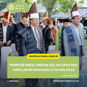 Pemkab Simalungun Gelar Upacara Hari Lahir Pancasila Tahun 2023