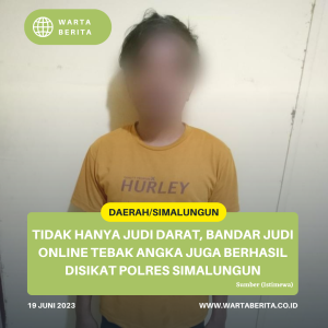 Tidak Hanya Judi Darat, Bandar Judi Online Tebak Angka Juga Berhasil Disikat Polres Simalungun