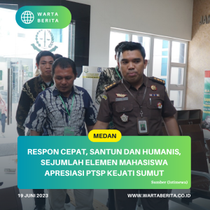 Respon Cepat, Santun Dan Humanis, Sejumlah Elemen Mahasiswa Apresiasi PTSP Kejati Sumut