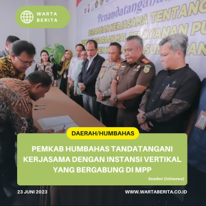 Pemkab Humbahas Tandatangani Kerjasama Dengan Instansi Vertikal Yang Bergabung di MPP