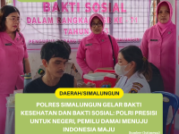 Polres Simalungun Gelar Bakti Kesehatan dan Bakti Sosial: Polri Presisi Untuk Negeri, Pemilu Damai Menuju Indonesia Maju