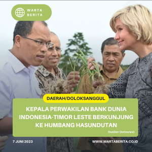 Kepala Perwakilan Bank Dunia Indonesia-Timor Leste Berkunjung Ke Humbang Hasundutan