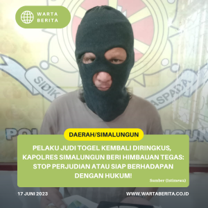 Pelaku Judi Togel Kembali Diringkus,  Kapolres Simalungun Beri Himbauan Tegas: Stop Perjudian Atau Siap Berhadapan Dengan Hukum!