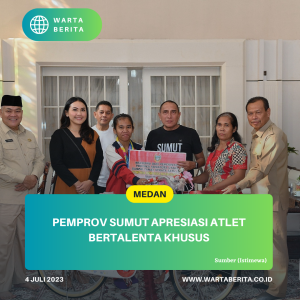 Pemprov Sumut Apresiasi Atlet Bertalenta Khusus