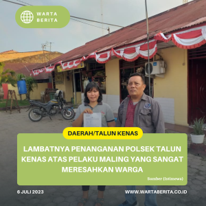 Lambatnya Penanganan Polsek Talun Kenas Atas Pelaku Maling Yang Sangat Meresahkan Warga