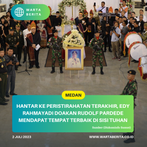 Hantar ke Peristirahatan Terakhir, Edy Rahmayadi Doakan Rudolf Pardede Mendapat Tempat Terbaik di Sisi Tuhan