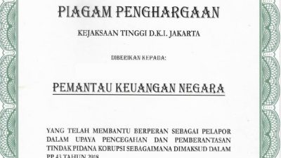 PKN Raih Apresiasi Negara atas Laporan Kasus Korupsi