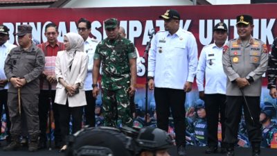 Bobby Nasution Lepas 480 Personel, Salurkan 28 Ribu Ton Beras untuk Warga Kecil