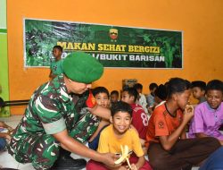 Kodam I/Bukit Barisan Bagikan 250 Paket Makanan Bergizi untuk Anak Panti di Deli Serdang