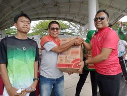 HUT ke-80 TNI di Asahan, Wartawan Agus Dapat Doorprize Dispenser