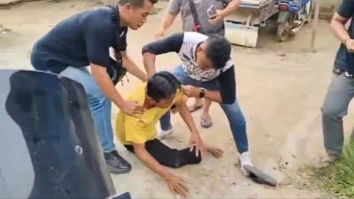 Tergesa di Bawah Pengaruh, Pria Tabrak Petugas Saat Patroli Tim Paus dan Satnarkoba Asahan