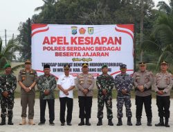 Kapolres Sergai Tinjau Kesiapsiagaan Personel Hadapi Bencana Hidrometeorologi