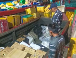 TNI AL Gagalkan Penyelundupan Ballpres dan Barang Ilegal Asal Malaysia di Perairan Asahan