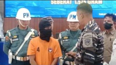 PMI Ilegal Bawa 1,5 Kg Sabu Ditangkap TNI AL di Bagan Asahan