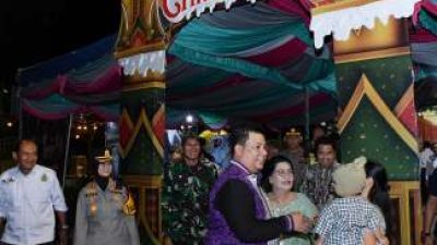 Bupati Samosir Tinjau Pengamanan Malam Natal