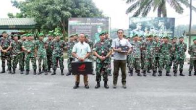 Dandim Asahan Dukung Kinerja Pendim dengan Peralatan Multimedia