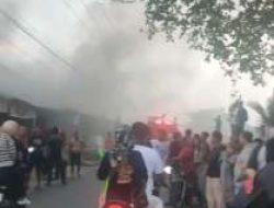 Diduga Korsleting Listrik, Lima Ruko di Asahan Hangus Dilalap Api