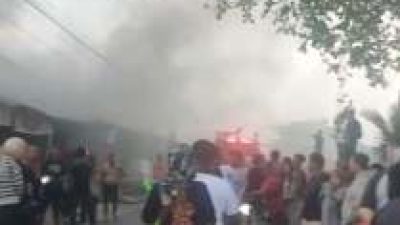Diduga Korsleting Listrik, Lima Ruko di Asahan Hangus Dilalap Api