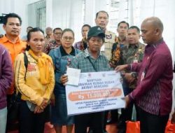 BNPB Salurkan Bantuan Perbaikan Rumah Warga Humbahas