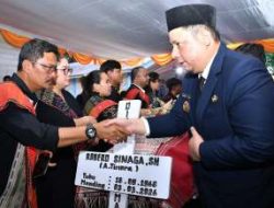 Bupati Samosir Pimpin Upacara Kenegaraan Pemakaman Camat Palipi Roberd Sinaga