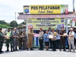 Bupati Samosir Tinjau Pos Lebaran, Pastikan Keamanan Wisatawan