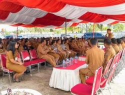 Bupati Oloan Nababan Hadiri Syukuran Kades, Tekankan Tertib Administrasi